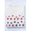 Woman Within Plus Size Cuffed Americana Print Tee(Red White Blue Stars)