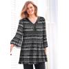 Woman Within Plus Size Embellished Pleated Blouse(Radiant Purple)