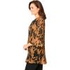Woman Within Plus Size Embellished Pleated Blouse(Toffee Shadow)