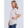 Woman Within Plus Size Seersucker Baseball Shirt(Pink Plaid)