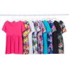 Woman Within Plus Size Short-Sleeve Empire Waist Tunic(Pine Dot)