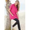 Woman Within Plus Size Short-Sleeve Hoodie(Bright Cobalt)
