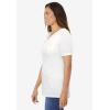 Woman Within Plus Size Short-Sleeve Hoodie(White)