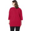 Woman Within Plus Size Zipper Pocket Tunic(Classic Red)