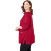 Woman Within Plus Size Zipper Pocket Tunic(Ultra Blue)