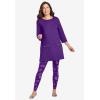 Woman Within Plus Size Zipper Pocket Tunic(Ultra Blue)