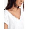 ellos Plus Size Crochet Trim Tee(Periwinkle Mist)