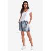 ellos Plus Size Crochet Trim Tee(White)