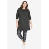 ellos Plus Size French Terry Zip Pocket Tunic(Raspberry Sorbet)
