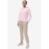 ellos Plus Size Hooded Fleece Boxy Sweatshirt(Pale Indigo)