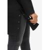 ellos Plus Size Side Snap Cowl Neck French Terry Sweatshirt Tunic(Black)