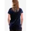ellos Plus Size Stretch Crushed Velour V-Neck Short Sleeve Tee(Warm Brown)