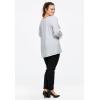 ellos Plus Size Tie Neck Peasant Tunic(Deep Emerald)