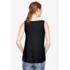ellos Plus Size V-Neck Pointed Front Tank(Pretty Lavender)