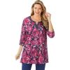 Navy Rasberry Watercolor Floral