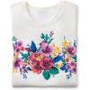 Woman Within Plus Size Relaxed Tee(White Graphic)