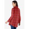 Woman Within Plus Size Petite Perfect Long Sleeve Shirt(Classic Red Multi Plaid)