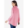 Woman Within Plus Size Petite Perfect Long Sleeve Shirt(Classic Red Stripe)