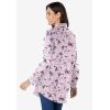 Woman Within Plus Size Petite Perfect Long Sleeve Shirt(Pink Pretty Bloom)