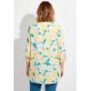 Woman Within Plus Size Rayon Three-Quarter Sleeve Effortless Tab-Front Blouse(Banana Blossom)