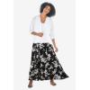 Woman Within Plus Size Rib Trim Cardigan Shrug Sweater(Soft Iris)