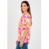 Woman Within Plus Size Perfect Elbow-Length Sleeve Cardigan Sweater(White Sunshine Floral)