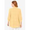 Woman Within Plus Size Cotton Gauze Bigshirt(Banana)