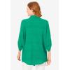 Woman Within Plus Size Cotton Gauze Bigshirt(Tropical Emerald)