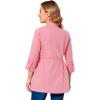 Woman Within Plus Size Perfect Pocket Long Shirt(Delicate Pink)