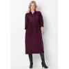 Woman Within Plus Size Plaid Flannel A-Line Shirtdress(Rich Jade Plaid)