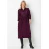 Woman Within Plus Size Plaid Flannel A-Line Shirtdress(Rich Jade Plaid)