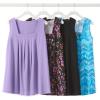 Woman Within Plus Size Swing Square Neck Pocket Tunic(White Floral Eclipse)