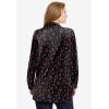 Woman Within Plus Size Velour Shirt(Black)