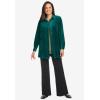 Woman Within Plus Size Velour Shirt(Classic Red)