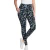 Woman Within Plus Size Tall Stretch-Cotton Knit Pull-On Printed Pocket Leggings(Black Blue Butterflies)