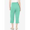 Woman Within Plus Size 7-Day Knit Capri(Pale Seafoam)