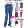Woman Within Plus Size 7-Day Knit Ribbed Straight-Leg Pull-On Pants(White)