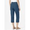 Woman Within Plus Size Clean Front Denim Capri(Medium Stonewash)