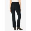 Woman Within Plus Size Flex Pull-On Bootcut Gap-Free Stretch Denim Jeans(Black)
