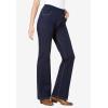 Woman Within Plus Size Flex Pull-On Bootcut Gap-Free Stretch Denim Jeans(Indigo)