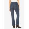 Woman Within Plus Size Flex Pull-On Bootcut Gap-Free Stretch Denim Jeans(Stonewash Sanded)