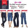 Woman Within Plus Size Flex Pull-On Bootcut Gap-Free Stretch Denim Jeans(Stonewash Sanded)