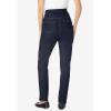 Woman Within Plus Size Flex Slim-Leg Pull-On Gap-Free Stretch-Denim Jeans(Light Stonewash)