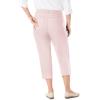 Woman Within Plus Size Petite Stretch Denim Five-Pocket Capri Jeans(Delicate Pink)