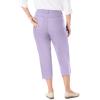 Woman Within Plus Size Petite Stretch Denim Five-Pocket Capri Jeans(Pale Lilac)