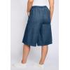 Woman Within Plus Size Relaxed Fit Coulotte(Medium Stonewash)