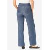 Woman Within Plus Size Flex Pull-On Wide-Leg Denim Jean(Indigo Sanded)