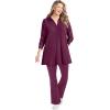 Woman Within Plus Size Petite Corduroy Straight Leg Jeans – 32 W, Deep Claret