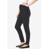 Woman Within Plus Size Tall Pull-On Elastic-Waist Stretch Fineline Denim Jeans – 22 T, Black