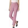 Woman Within Plus Size Flex Pull-On Straight-Leg Gap-Free Stretch Denim Jeans(Dusty Pink)